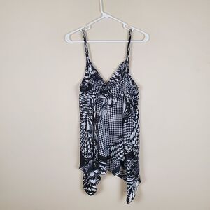Blue Diamond Black & White Tank Size Small
